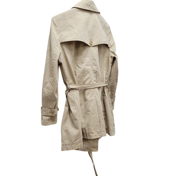 Talbots Women's Front Tie Long-Sleeves Center Vent Trench Coat Jacket Size 12 - Picture 10 of 14